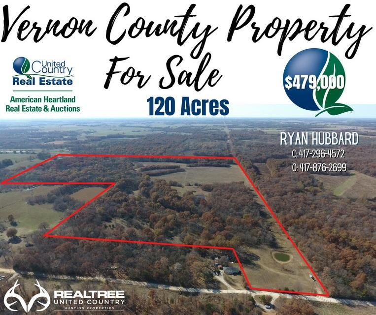 120 acres in Vernon County, Missouri