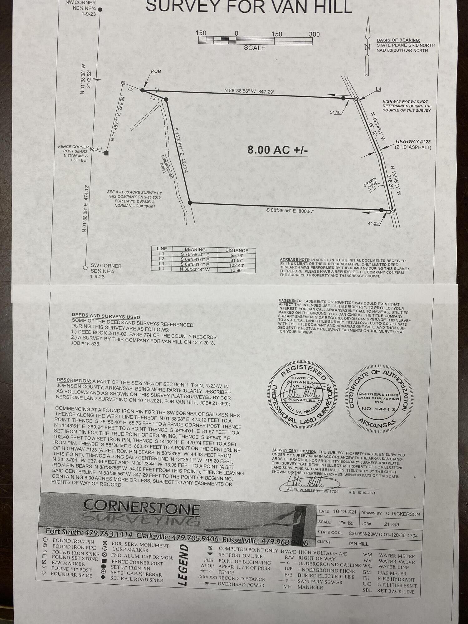 8 acres in Johnson County, Arkansas