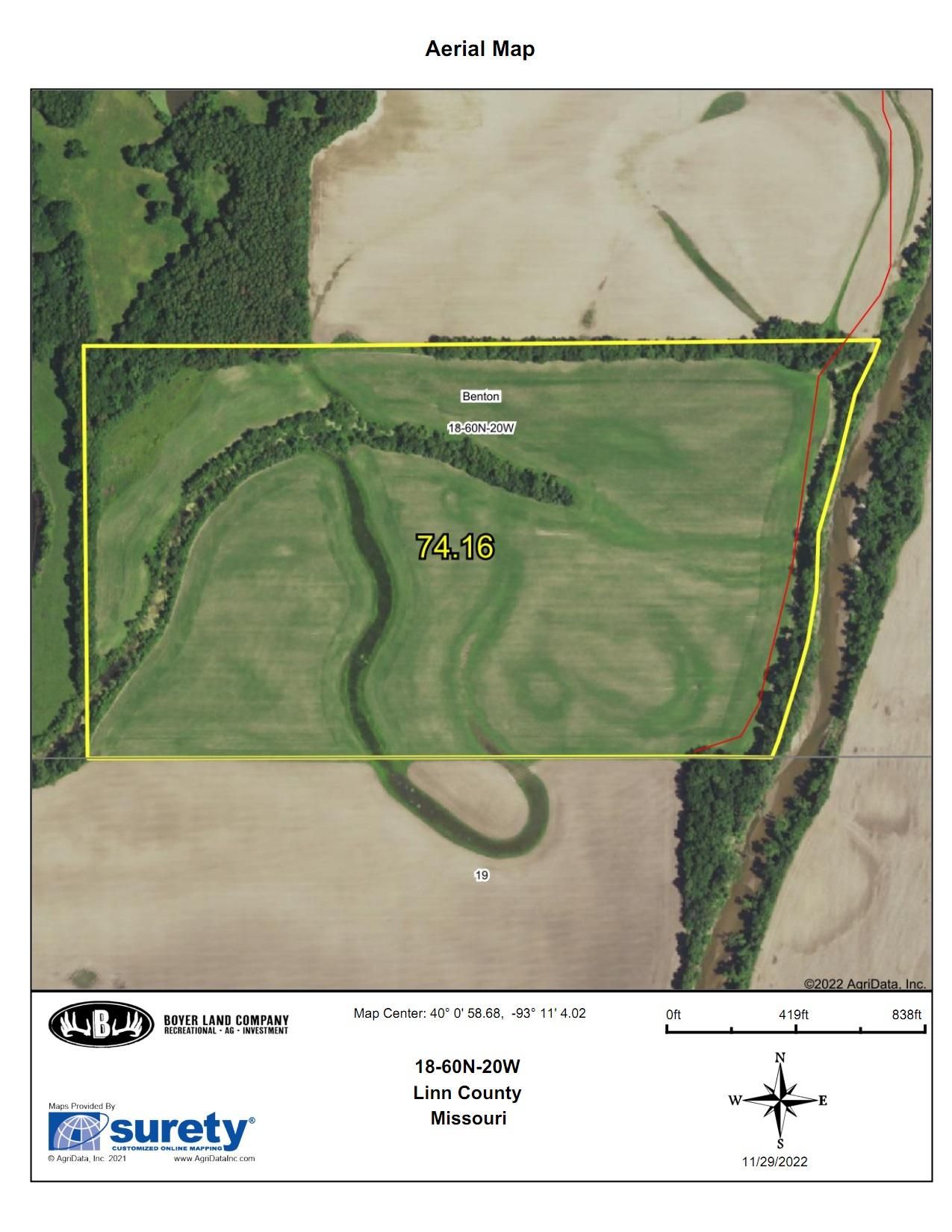 77 acres in Linn County, Missouri