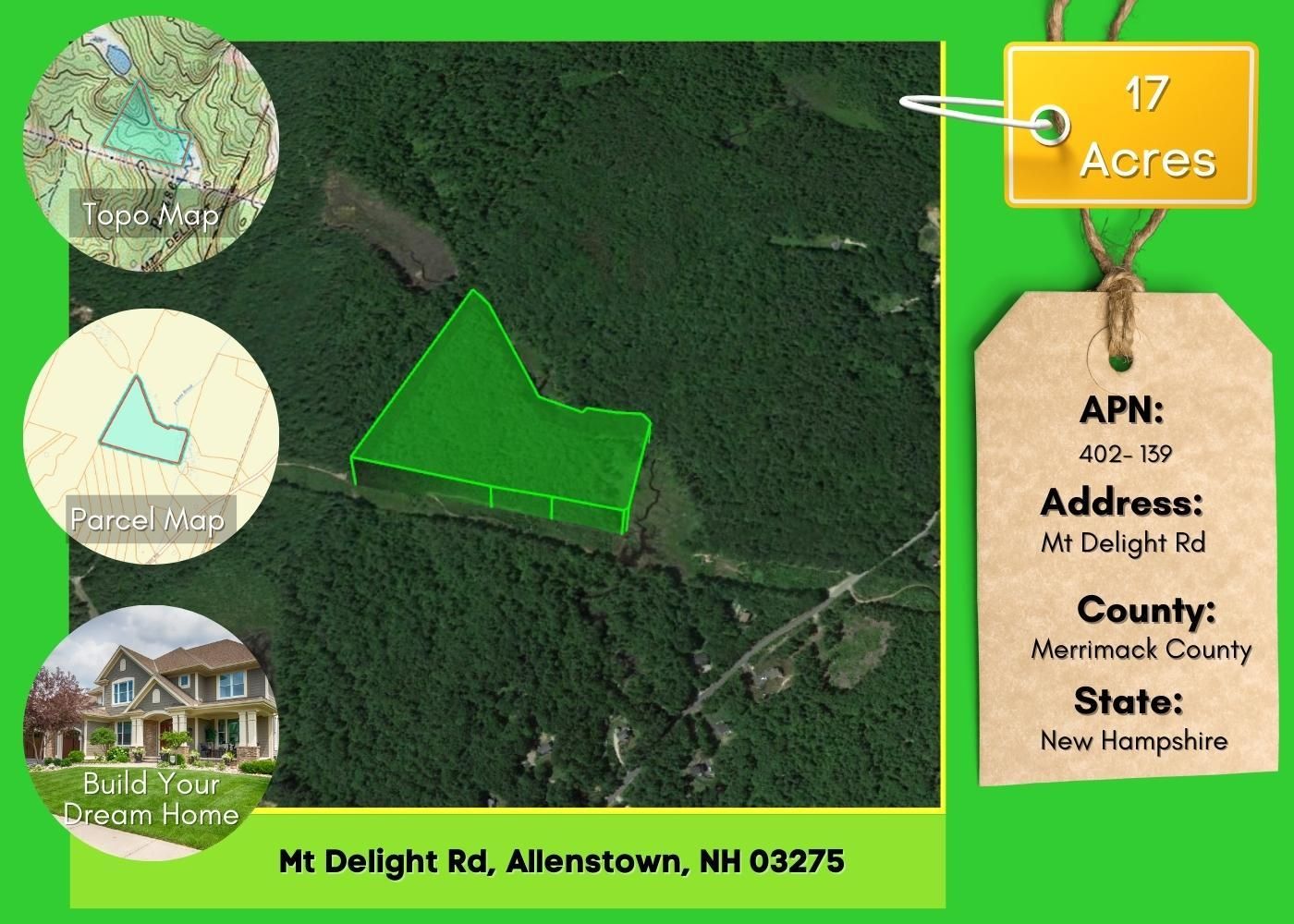 17 acres in Merrimack County, New Hampshire