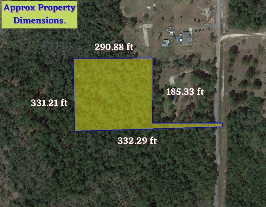 2.5 acres in Okaloosa County, Florida