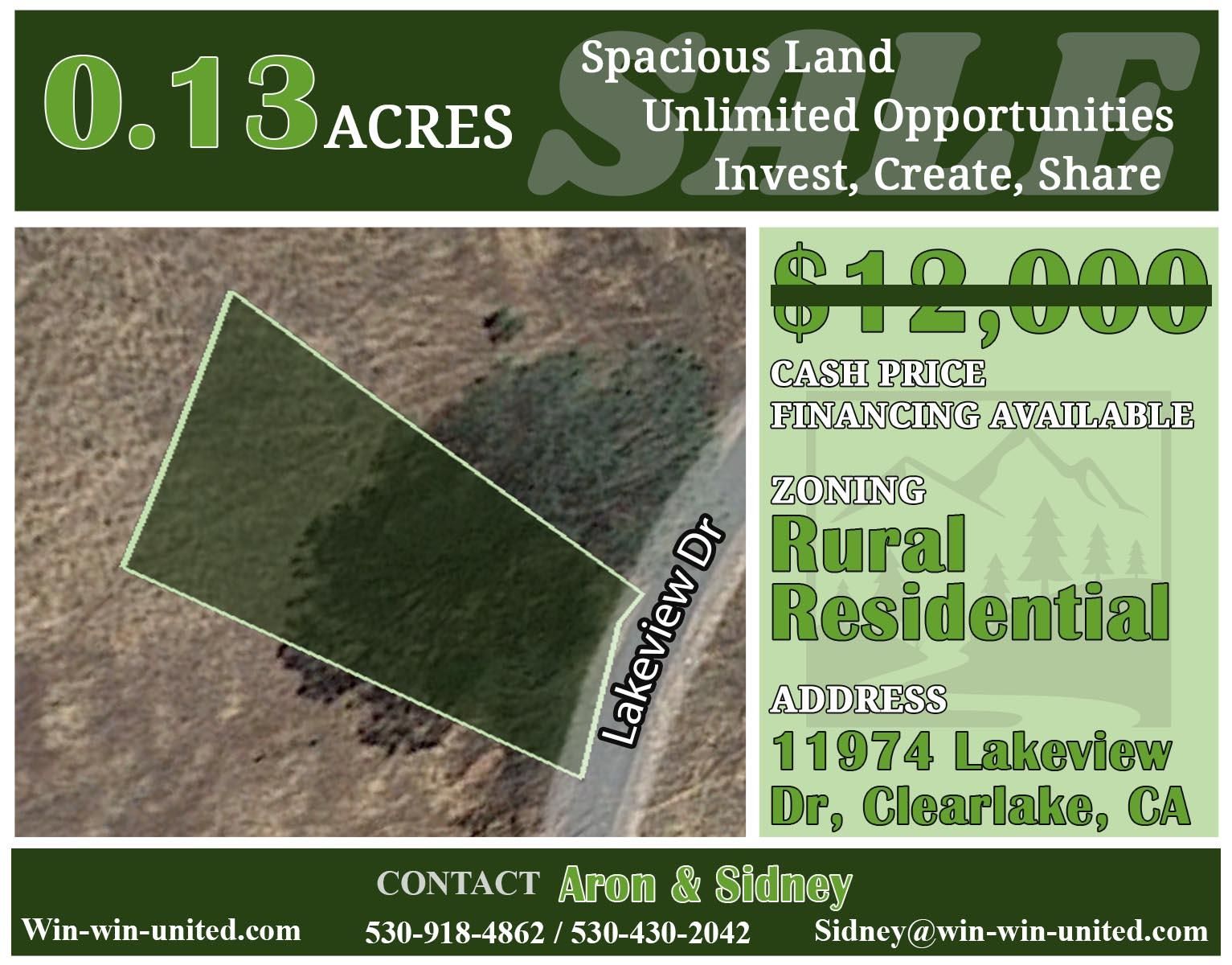 0.13 acres in Lake County, California