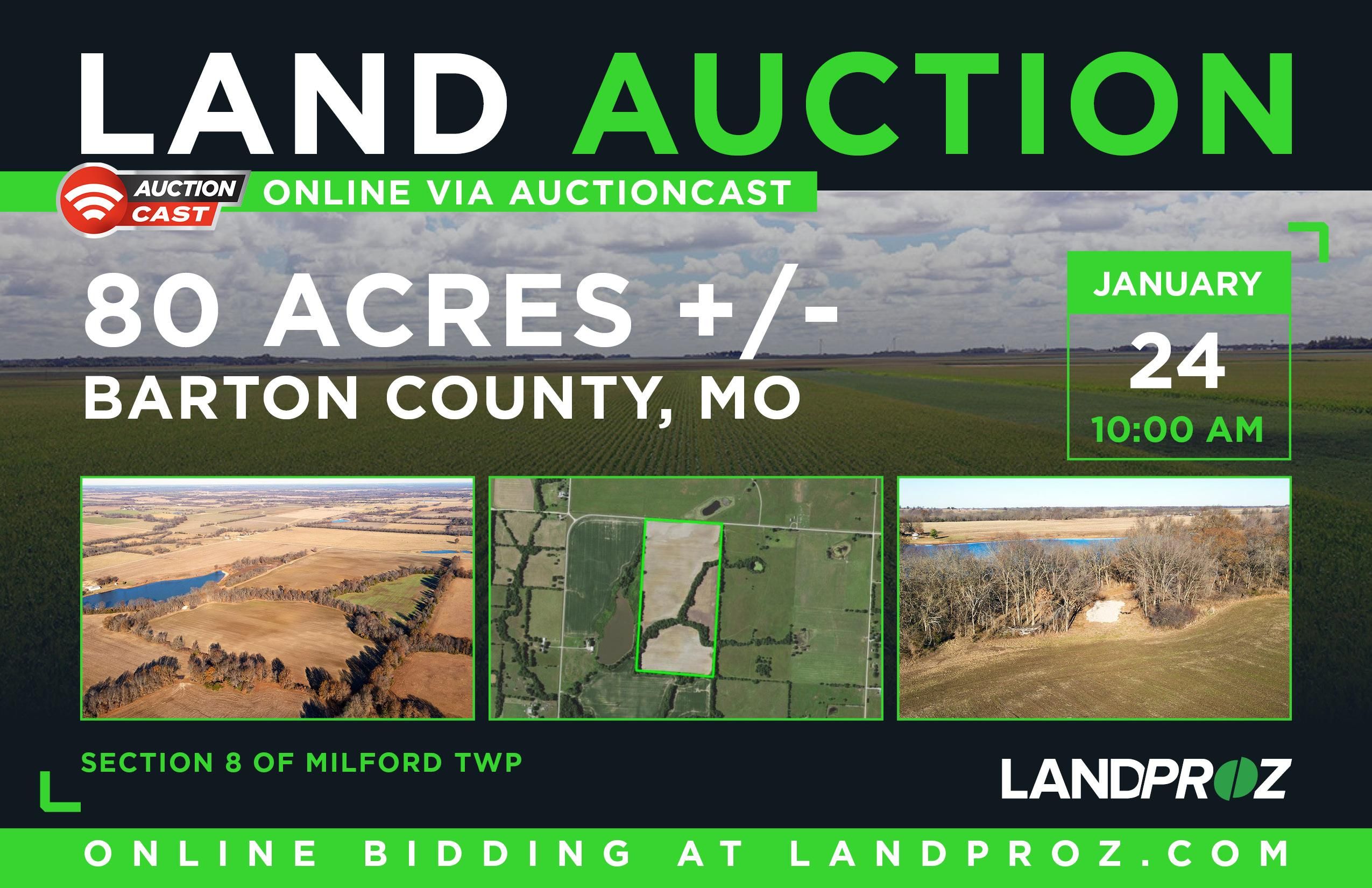 80 acres in Barton County, Missouri