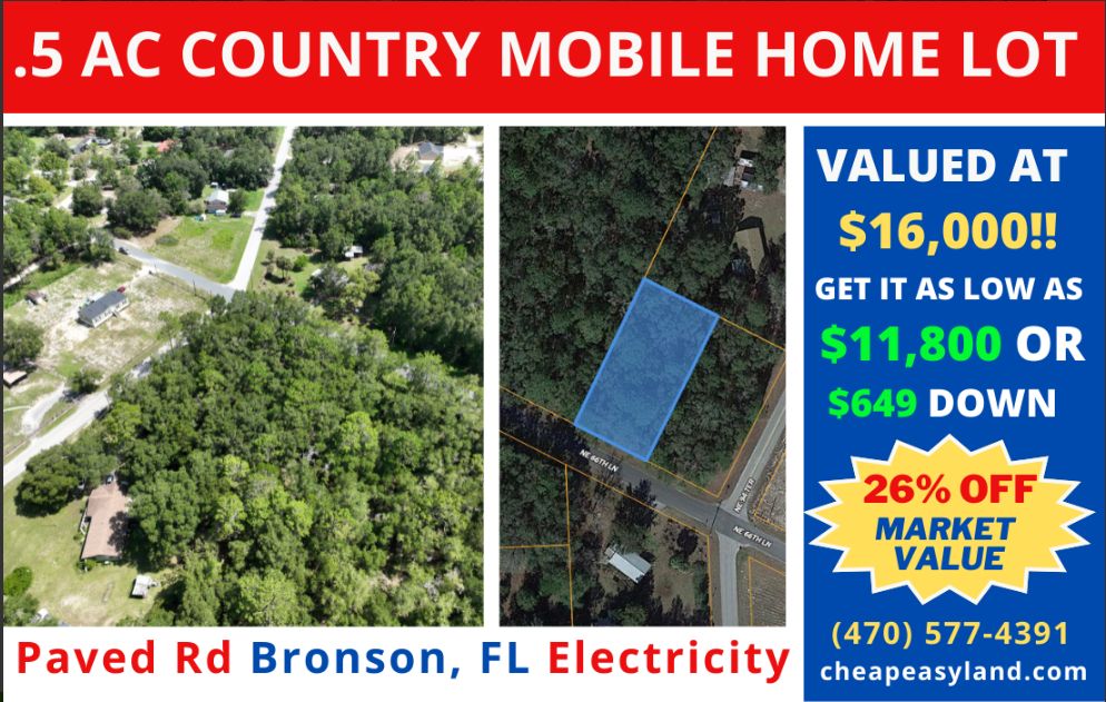 0.47 acres in Levy County, Florida