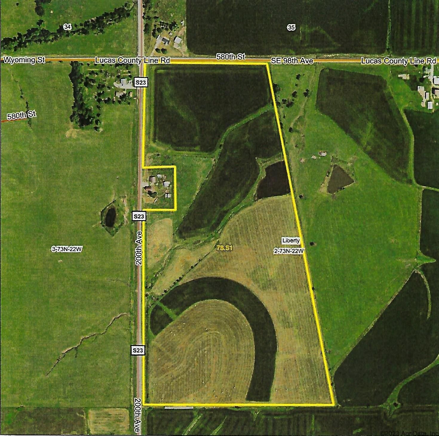 78.51 acres in Lucas County, Iowa