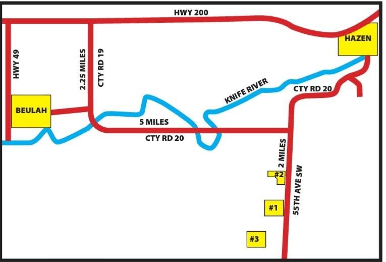 380.5 acres in Oliver County, North Dakota