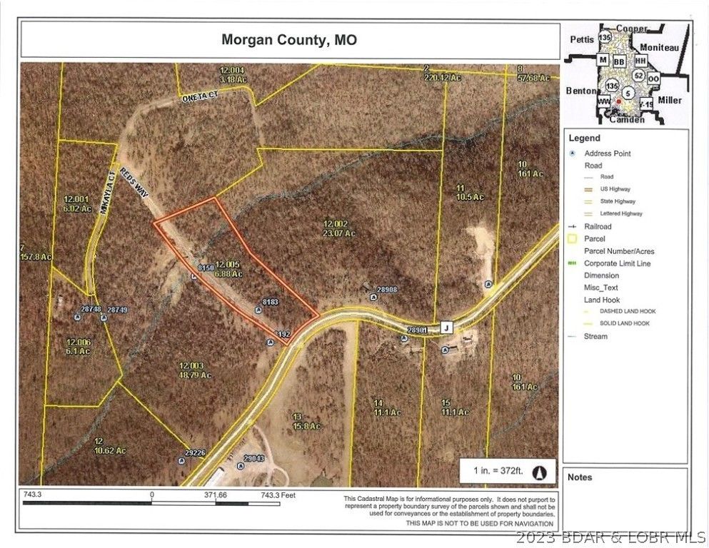 6.88 acres in County, Missouri
