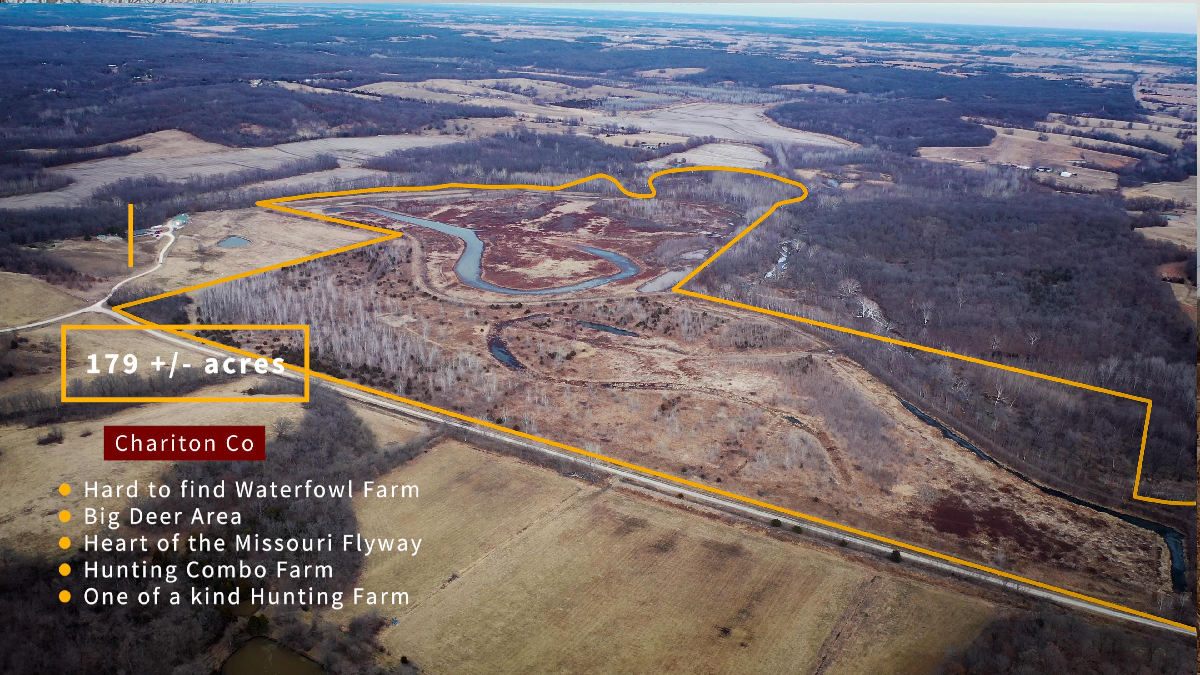 179 acres in Chariton County, Missouri