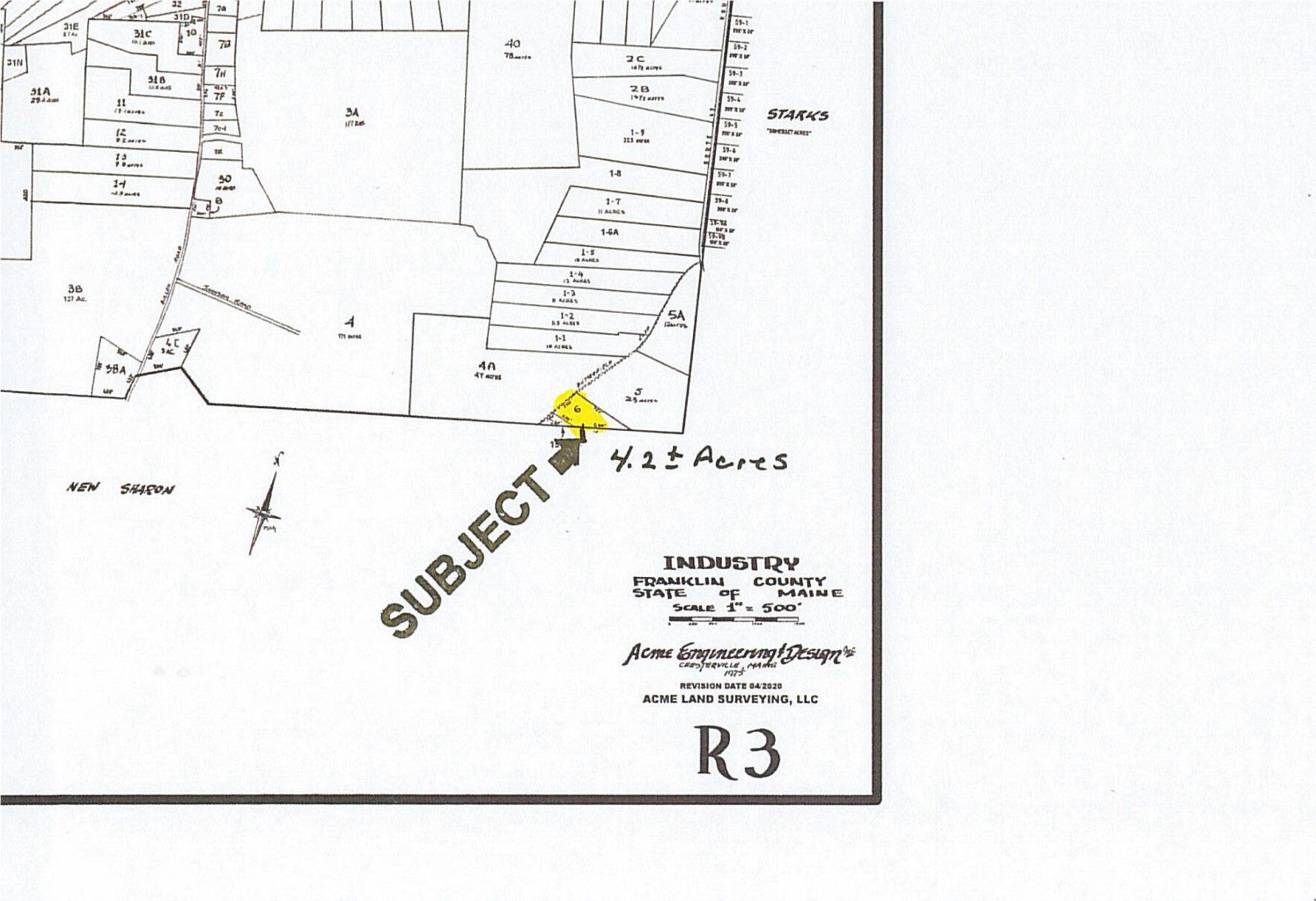 4.2 acres in Franklin County, Maine