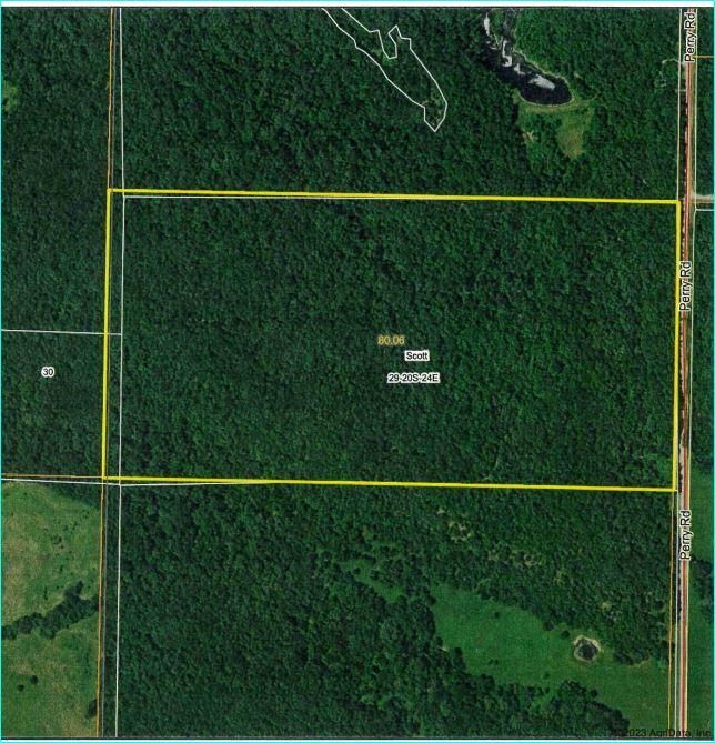 80 acres in Linn County, Kansas
