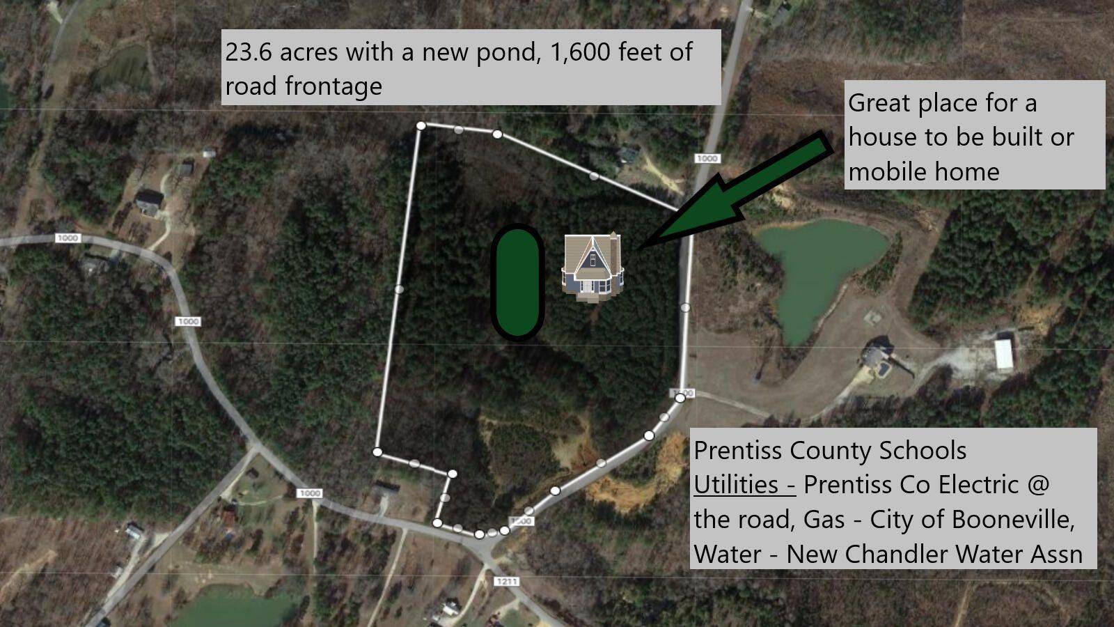 23.6 acres in Prentiss County, Mississippi