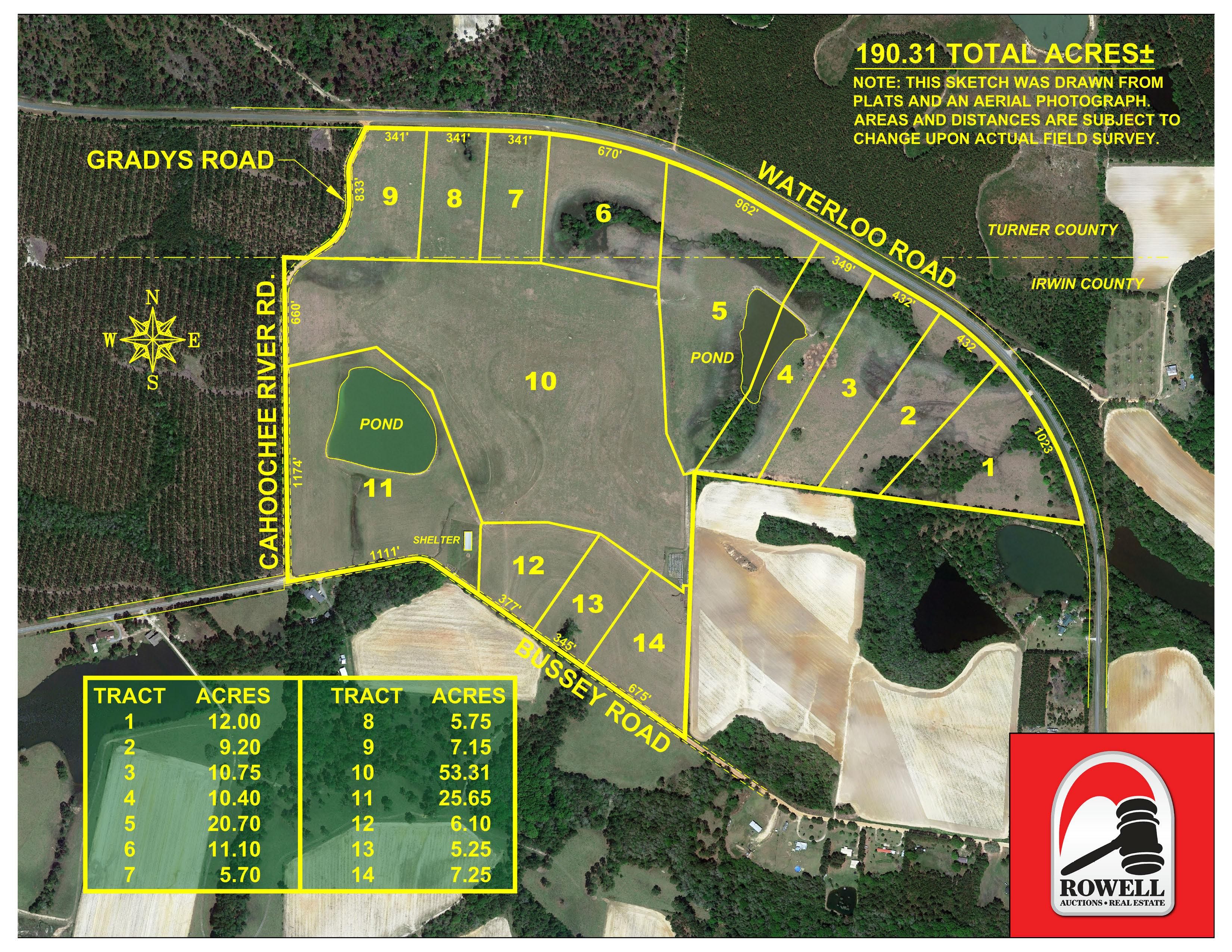190 acres in Turner County,