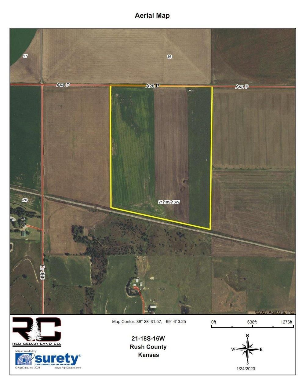 75 acres in Rush County, Kansas