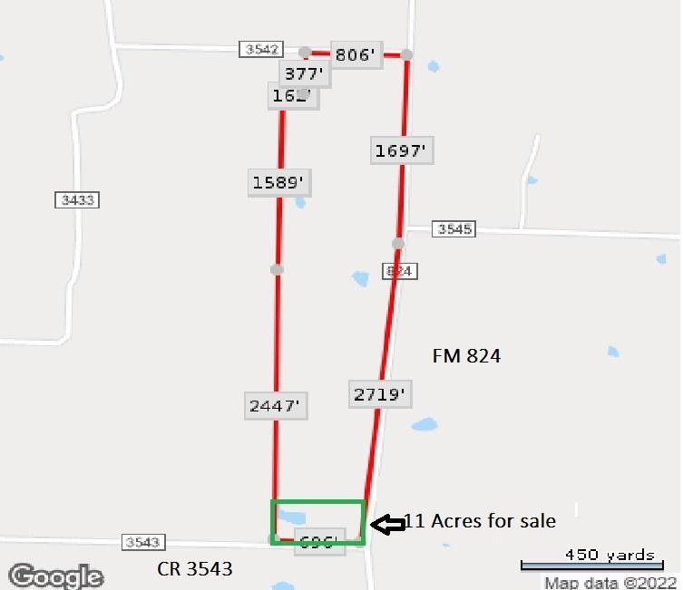 11 acres in Fannin County, Texas
