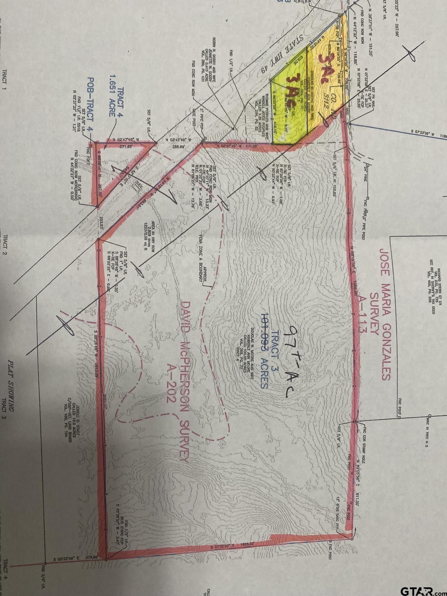 3 acres in Morris County, Texas