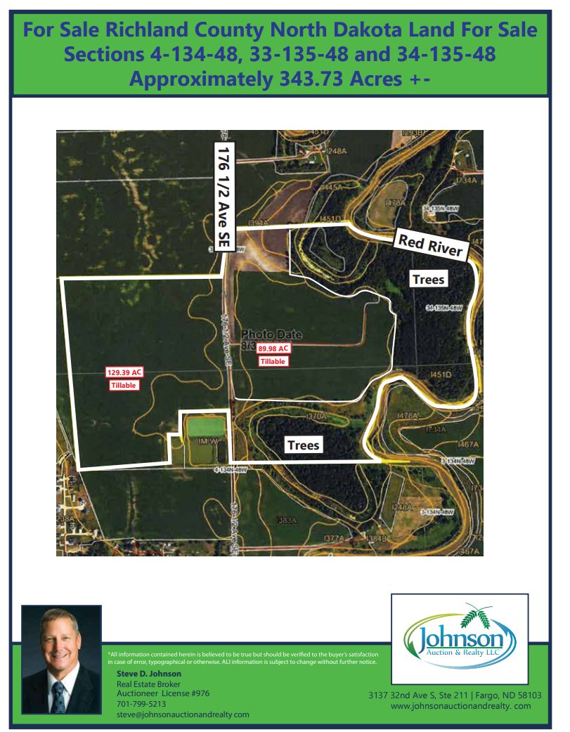 343.73 acres in Richland County, North Dakota