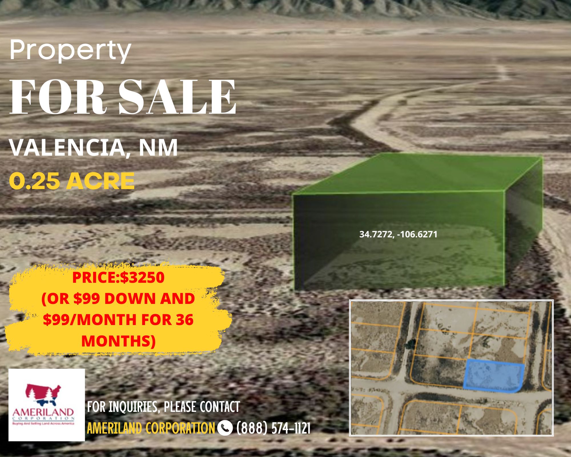 0.25 acres in Valencia County, New Mexico