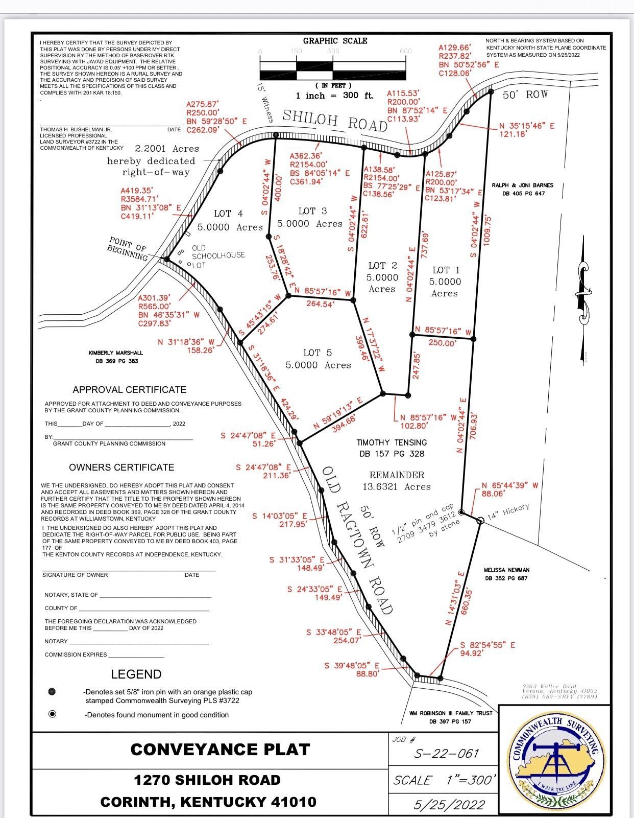 5 acres in Grant County, Kentucky