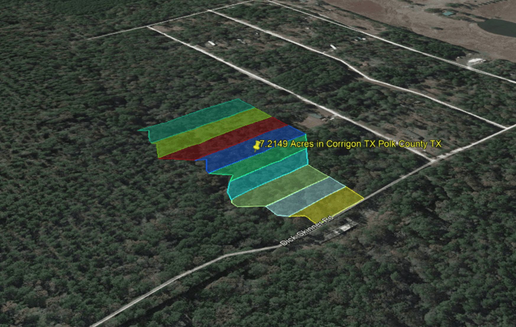 7.21 acres in Polk County, Texas