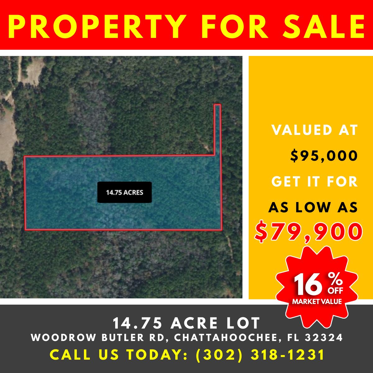 14.75 acres in Gadsden County, Florida