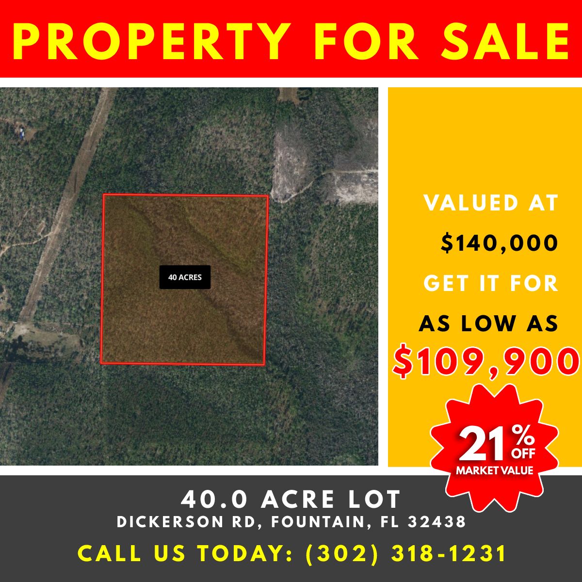 40 acres in Bay County, Florida