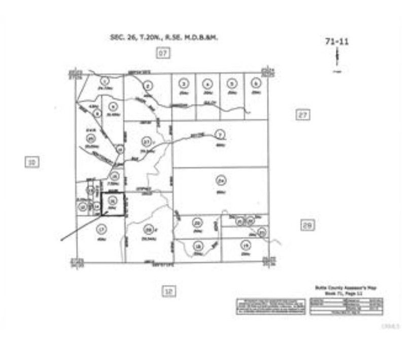 10 acres in Butte County, California