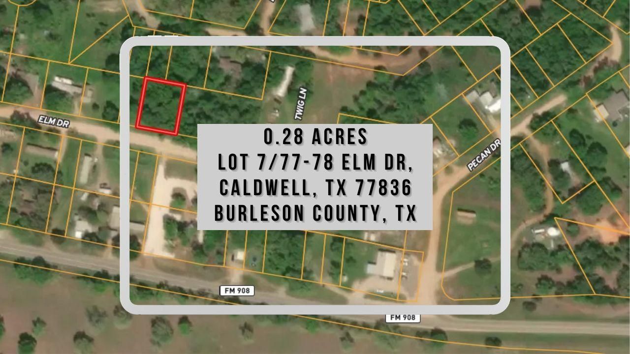 0.28 acres in Burleson County, Texas