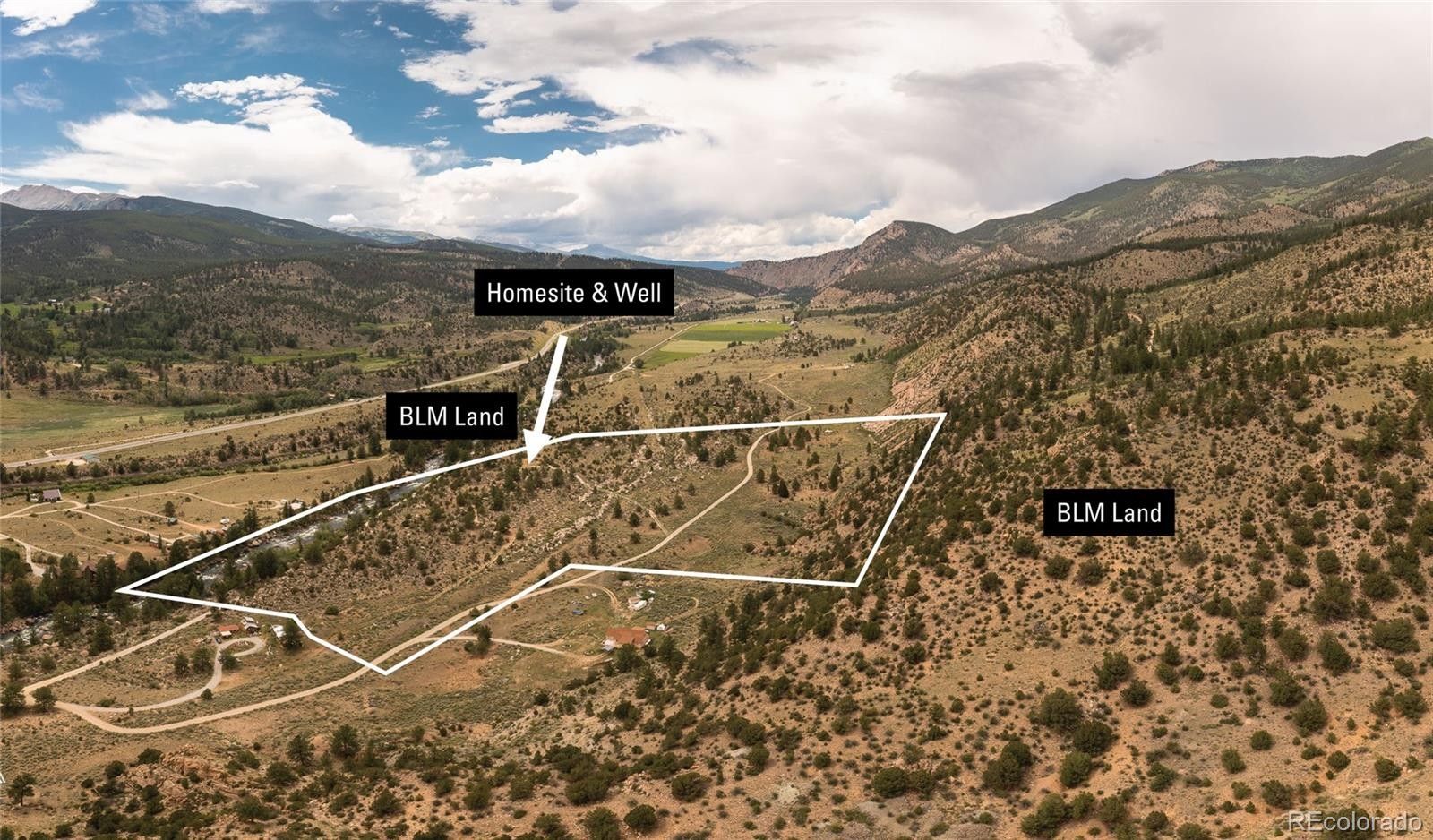 47 acres in Chaffee County, Colorado