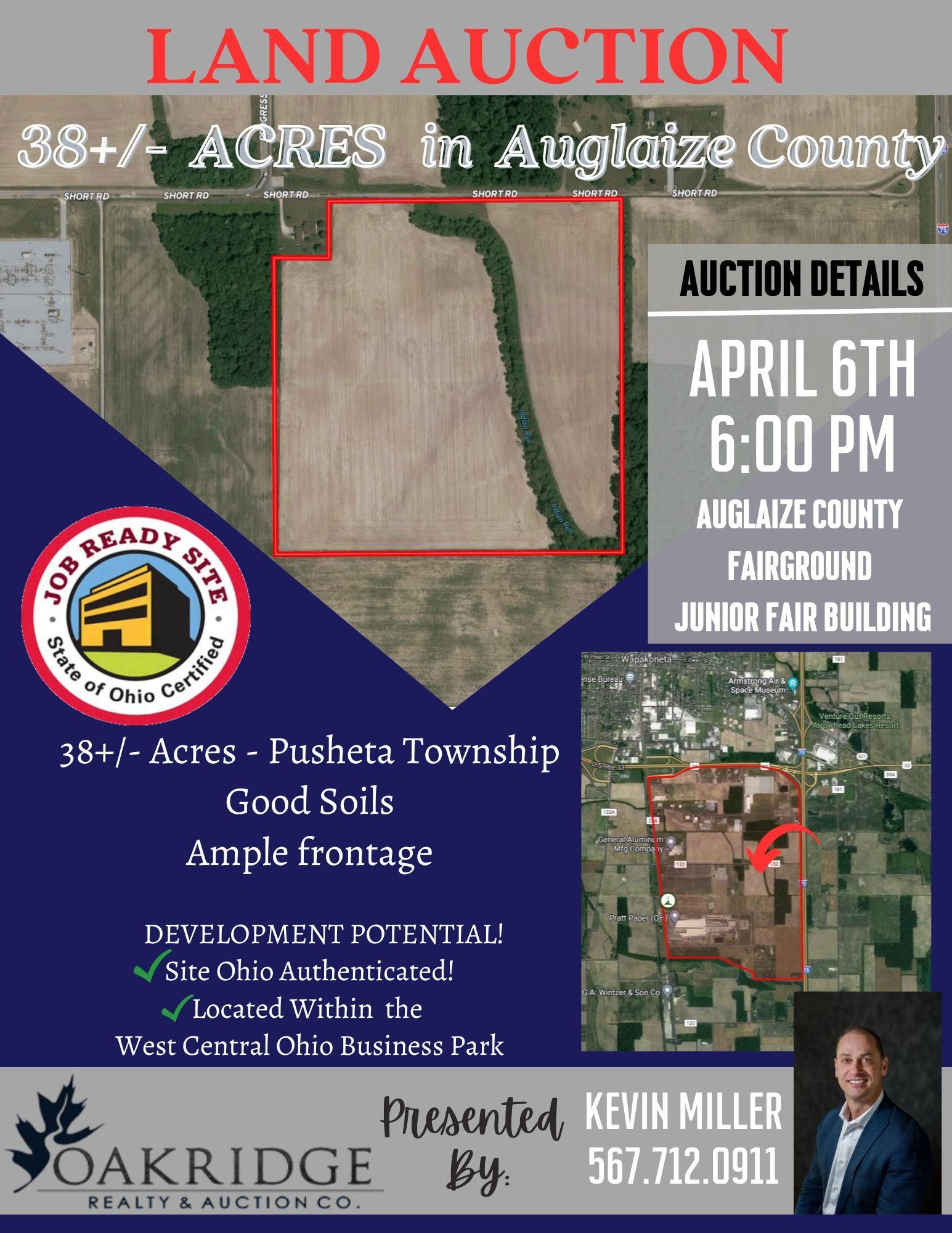 38.3 acres in Auglaize County, Ohio