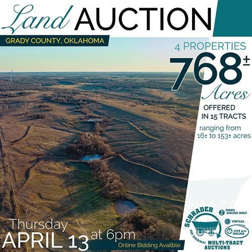 768 acres in Grady County, Oklahoma