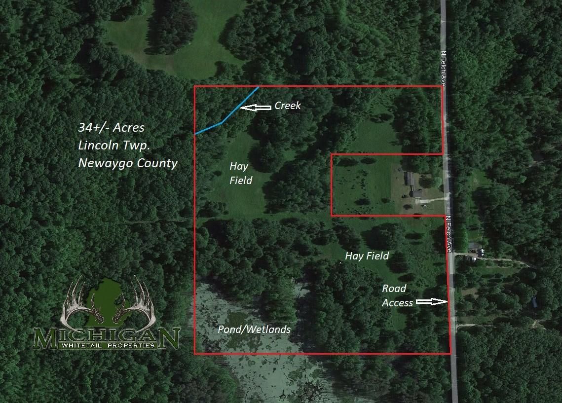 34 acres in Newaygo County, Michigan