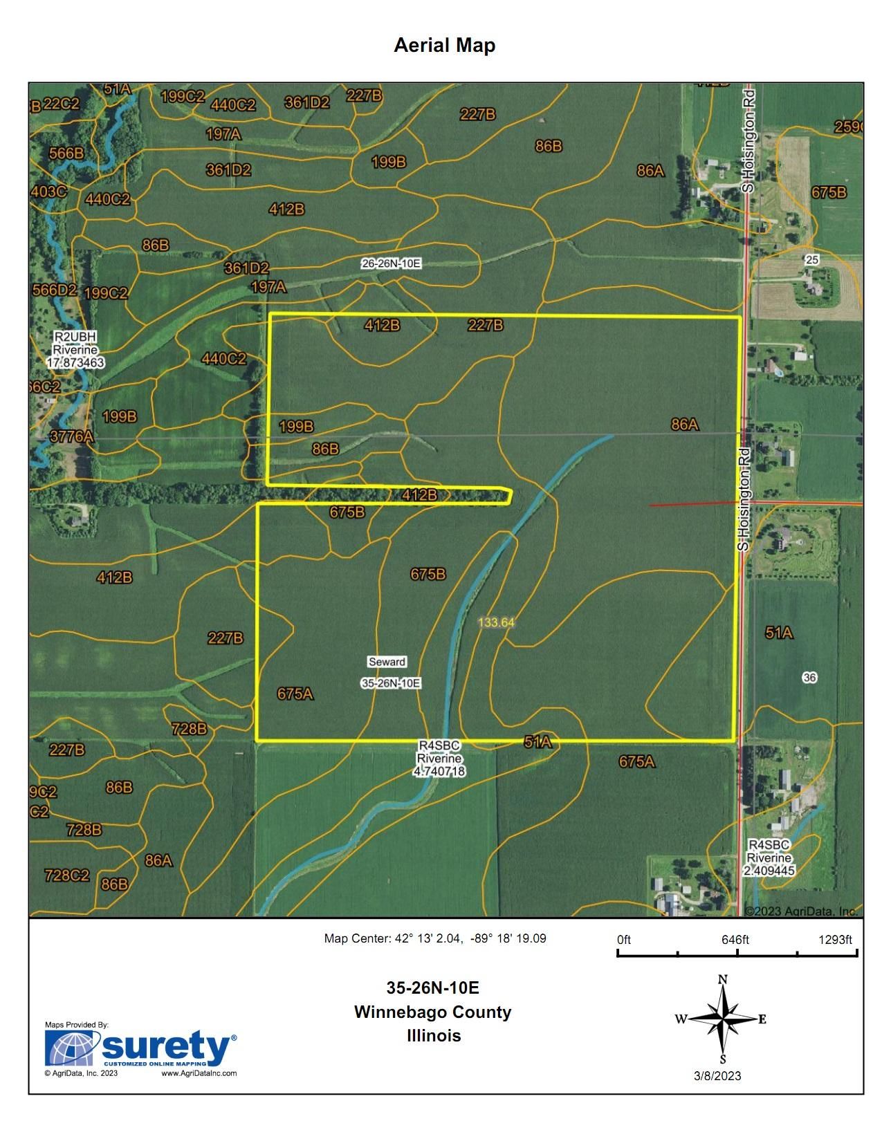 133.65 acres in Winnebago County, Illinois
