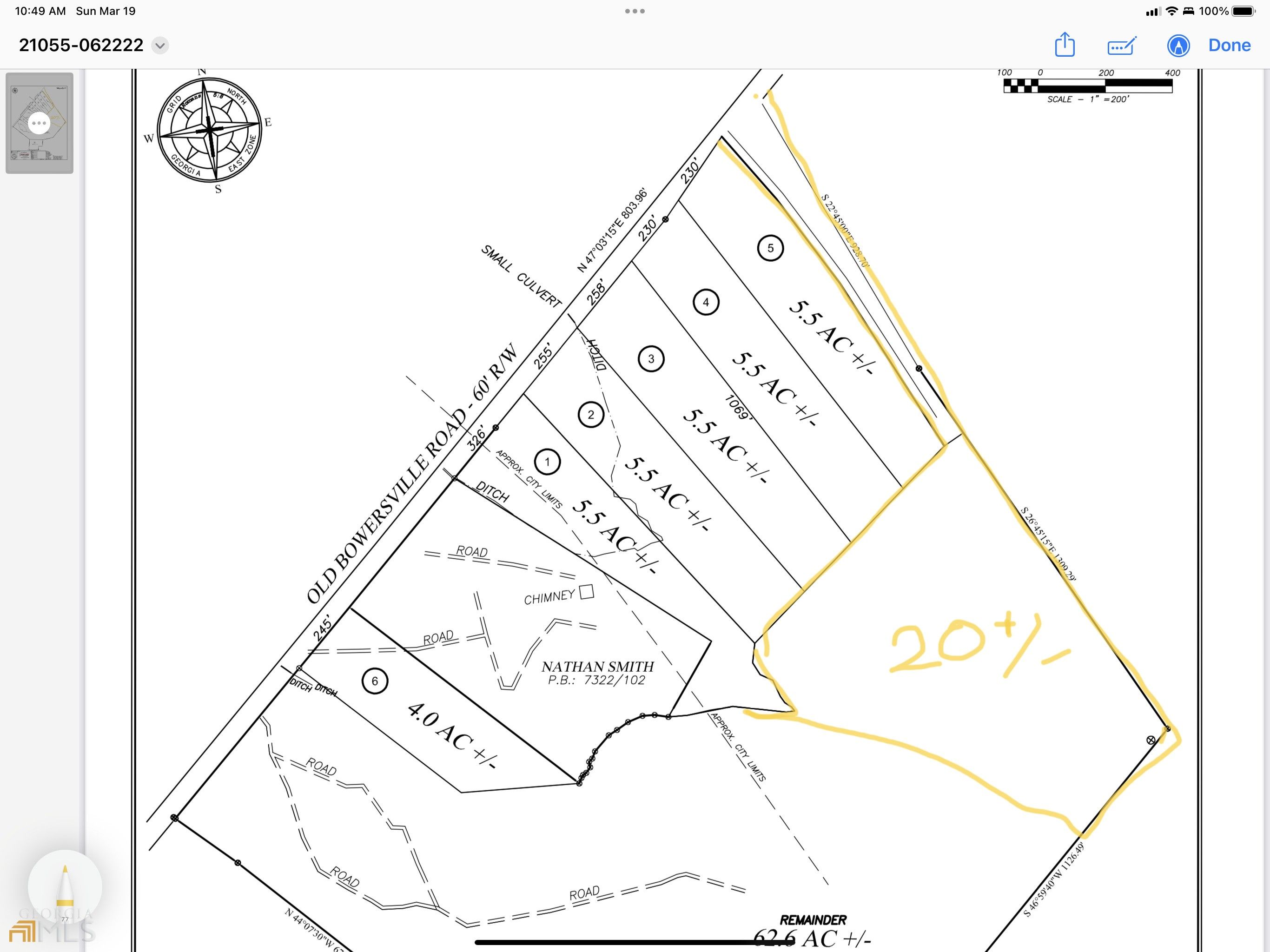 20 acres in Hart County,