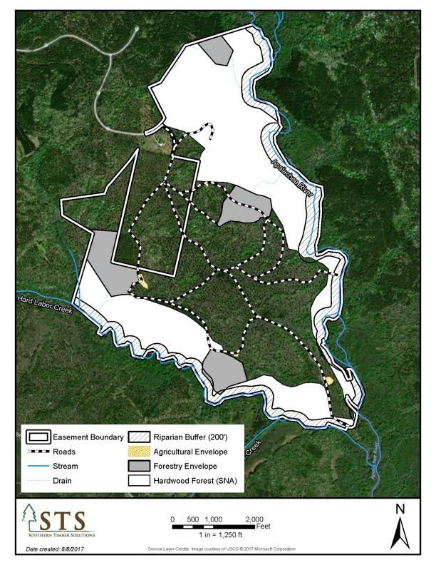 909 acres in County,