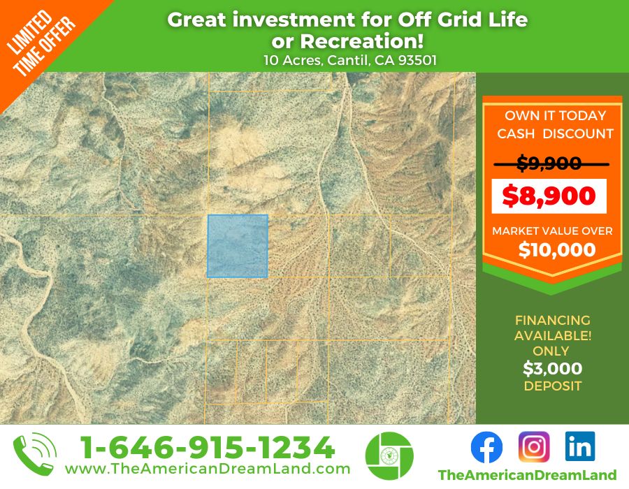 10 acres in Kern County, California