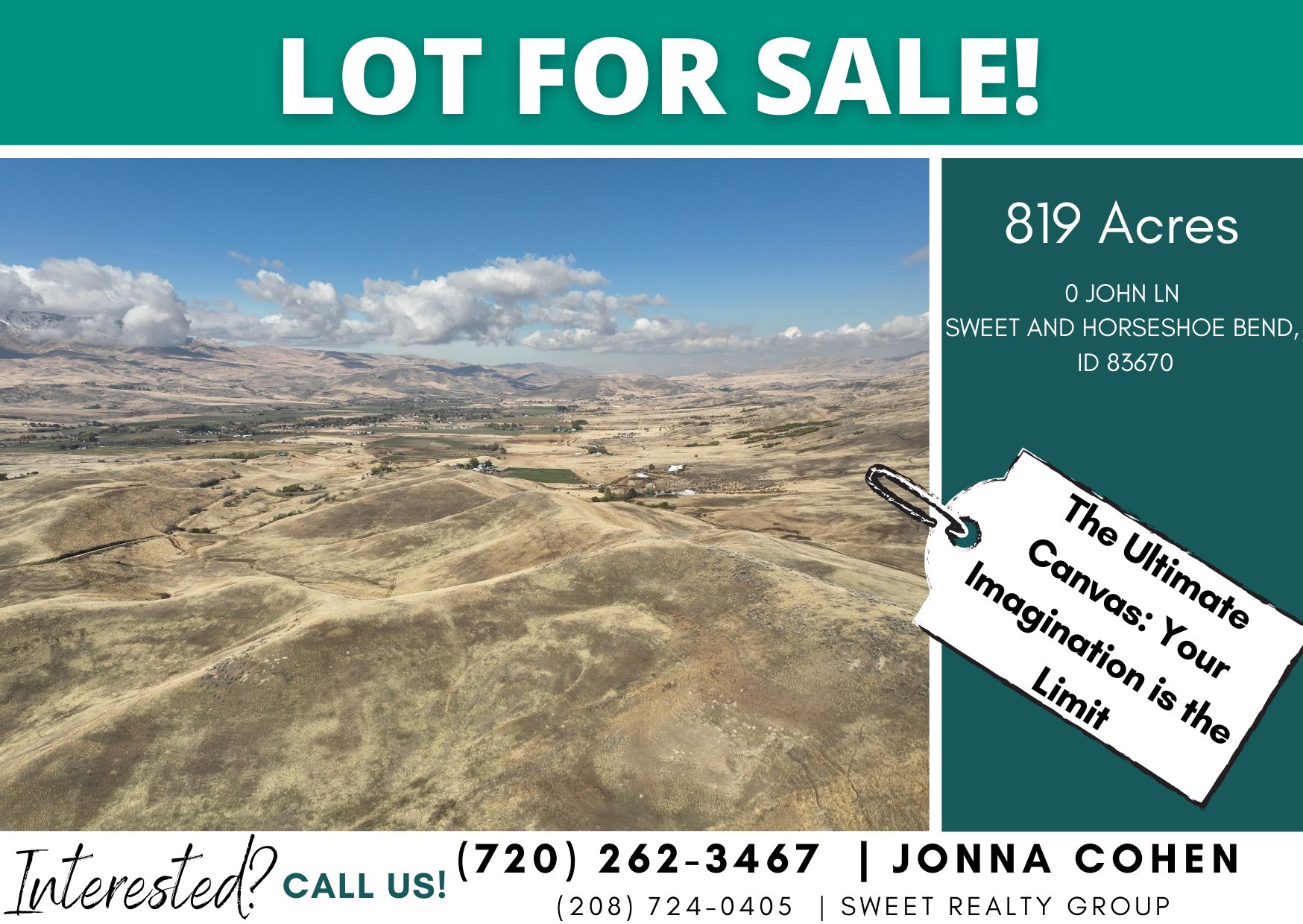 819 acres in Gem County, Idaho