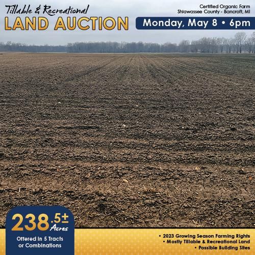 238.5 acres in Shiawassee County, Michigan