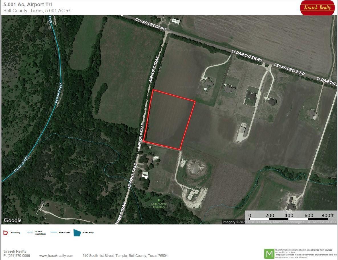 5.01 acres in Bell County, Texas