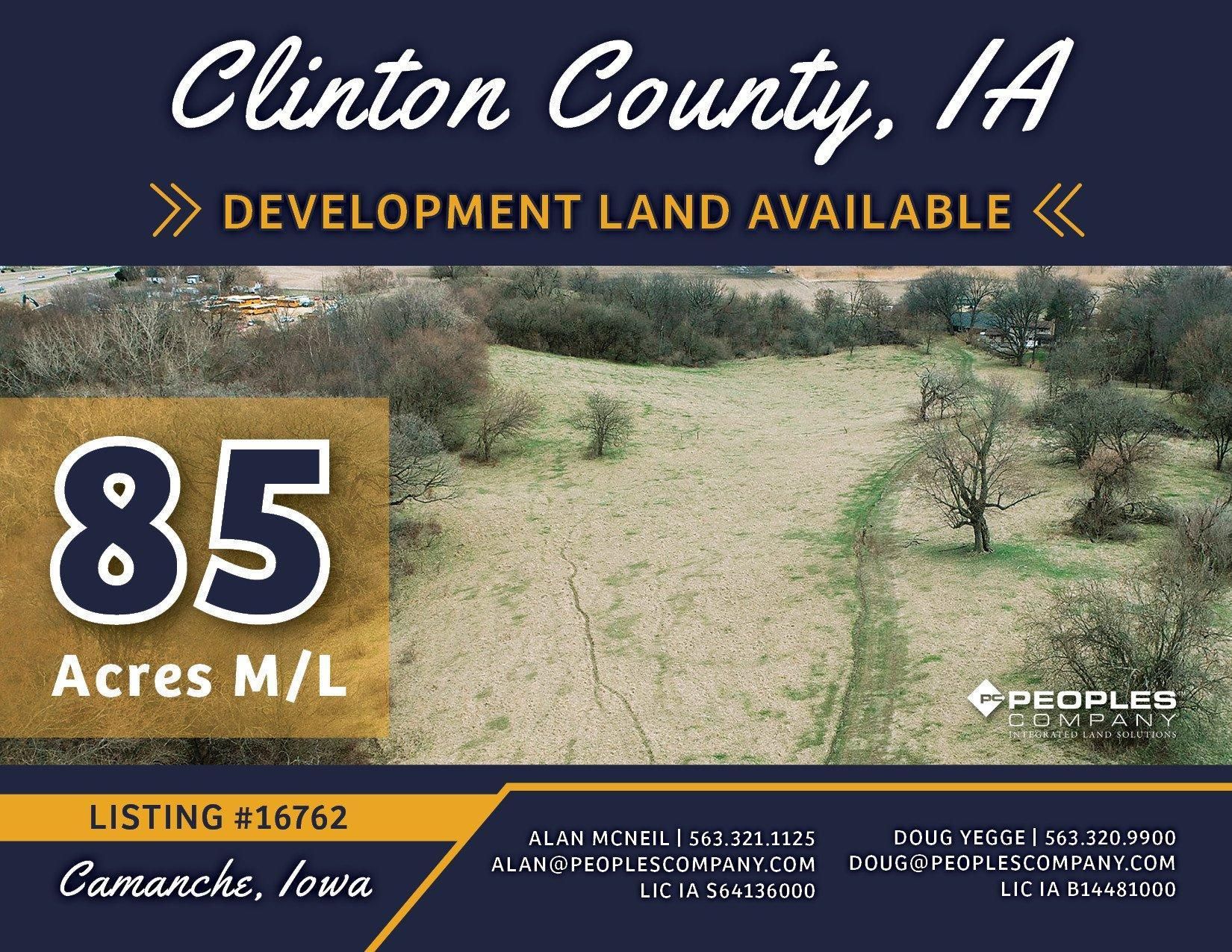 85.77 acres in Clinton County, Iowa