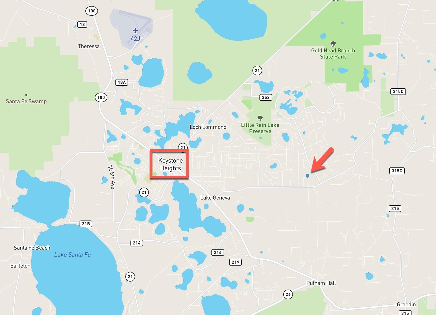 1.34 acres in Clay County, Florida