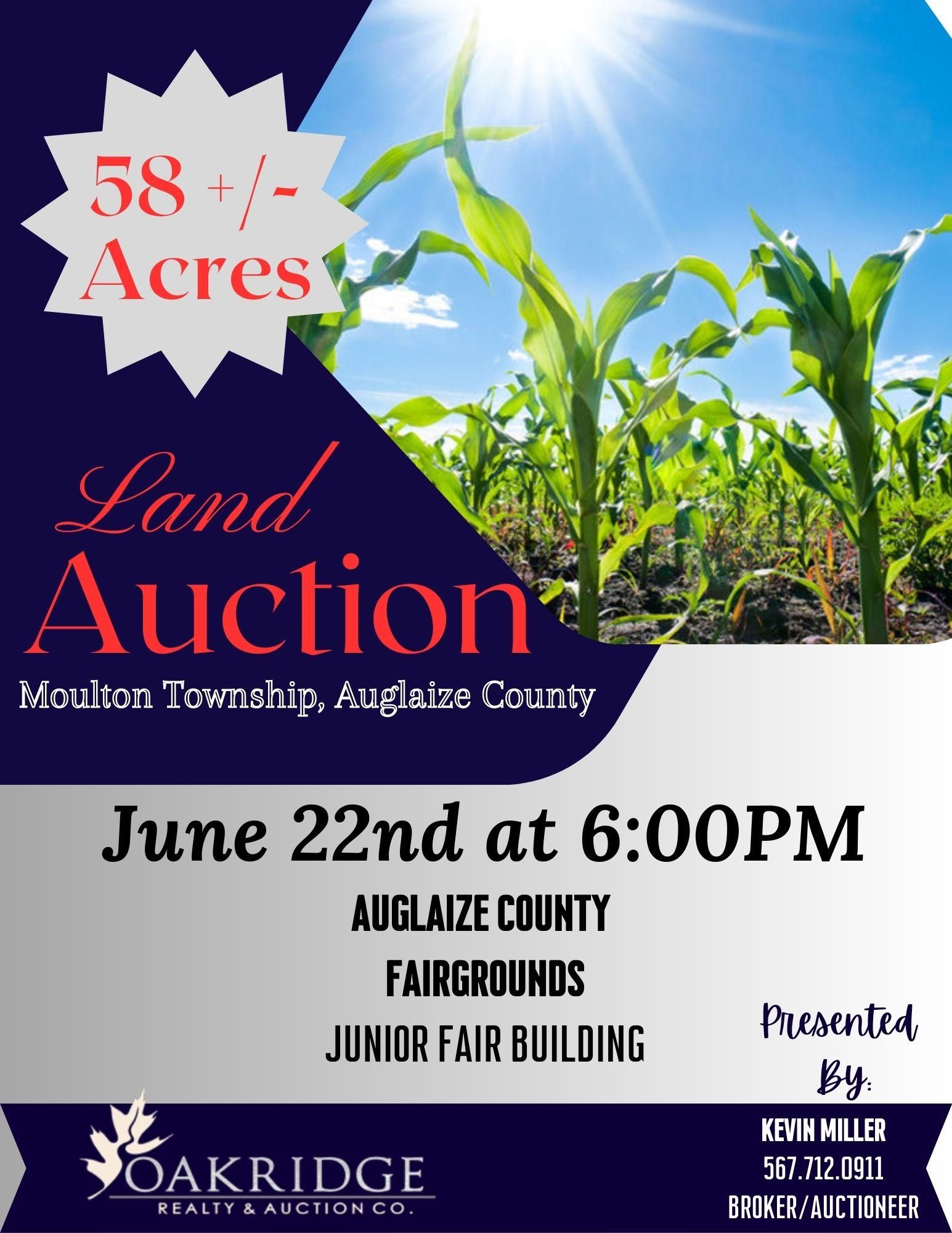 58 acres in Auglaize County, Ohio