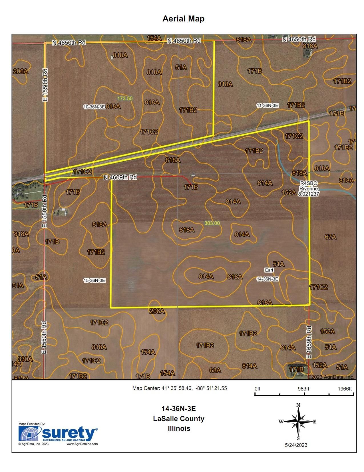476.13 acres in LaSalle County, Illinois