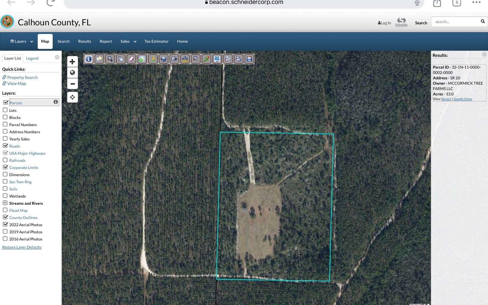 13 acres in Calhoun County, Florida