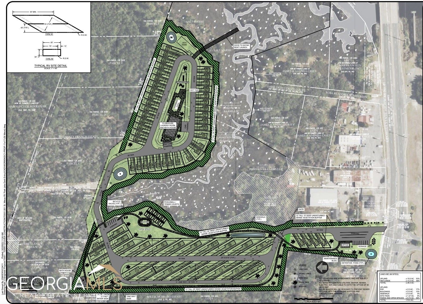 32 acres in Camden County,