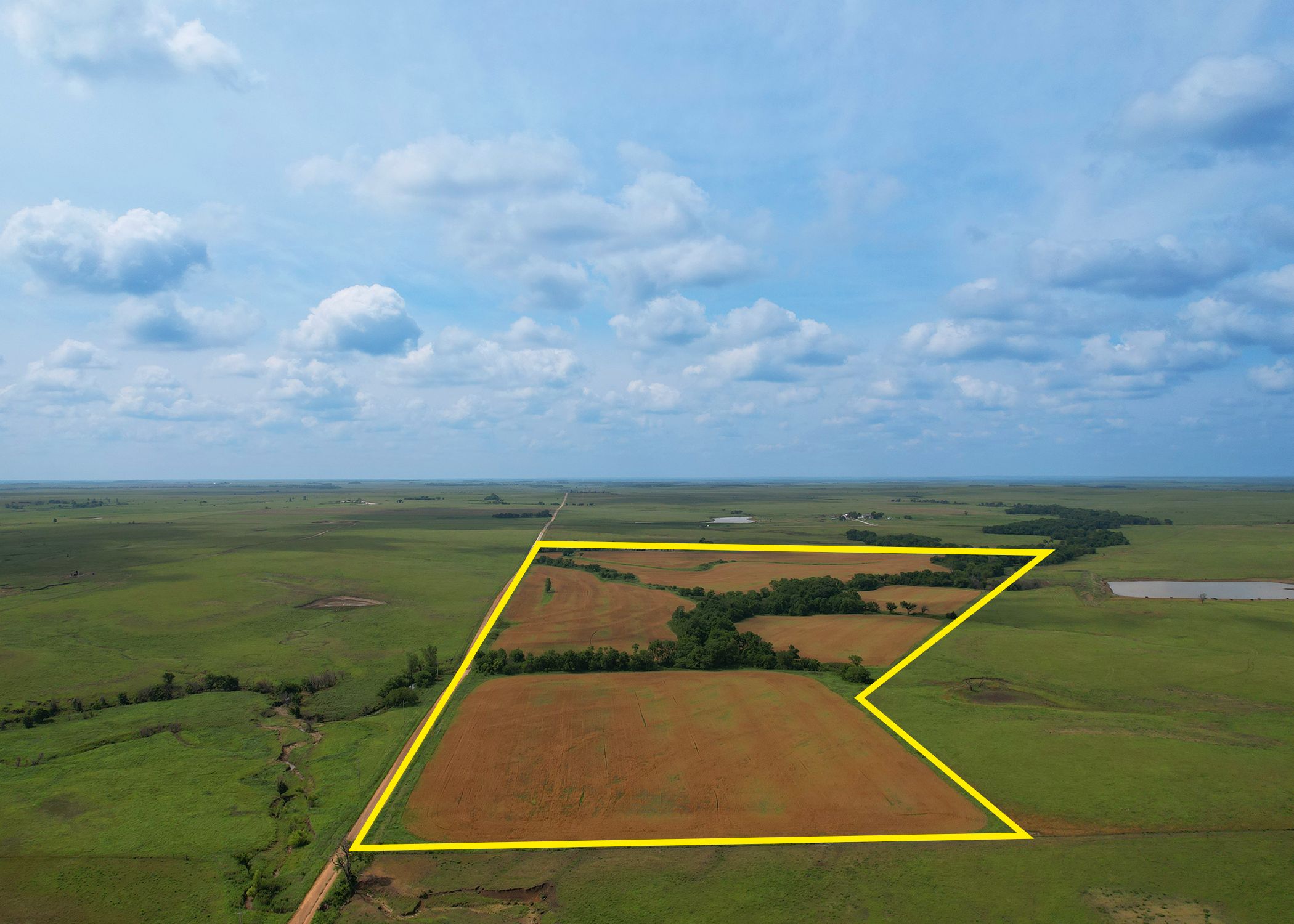 98.2 acres in Woodson County, Kansas
