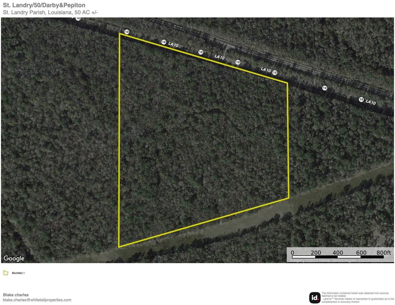 50 acres in Saint Landry Parish, Louisiana