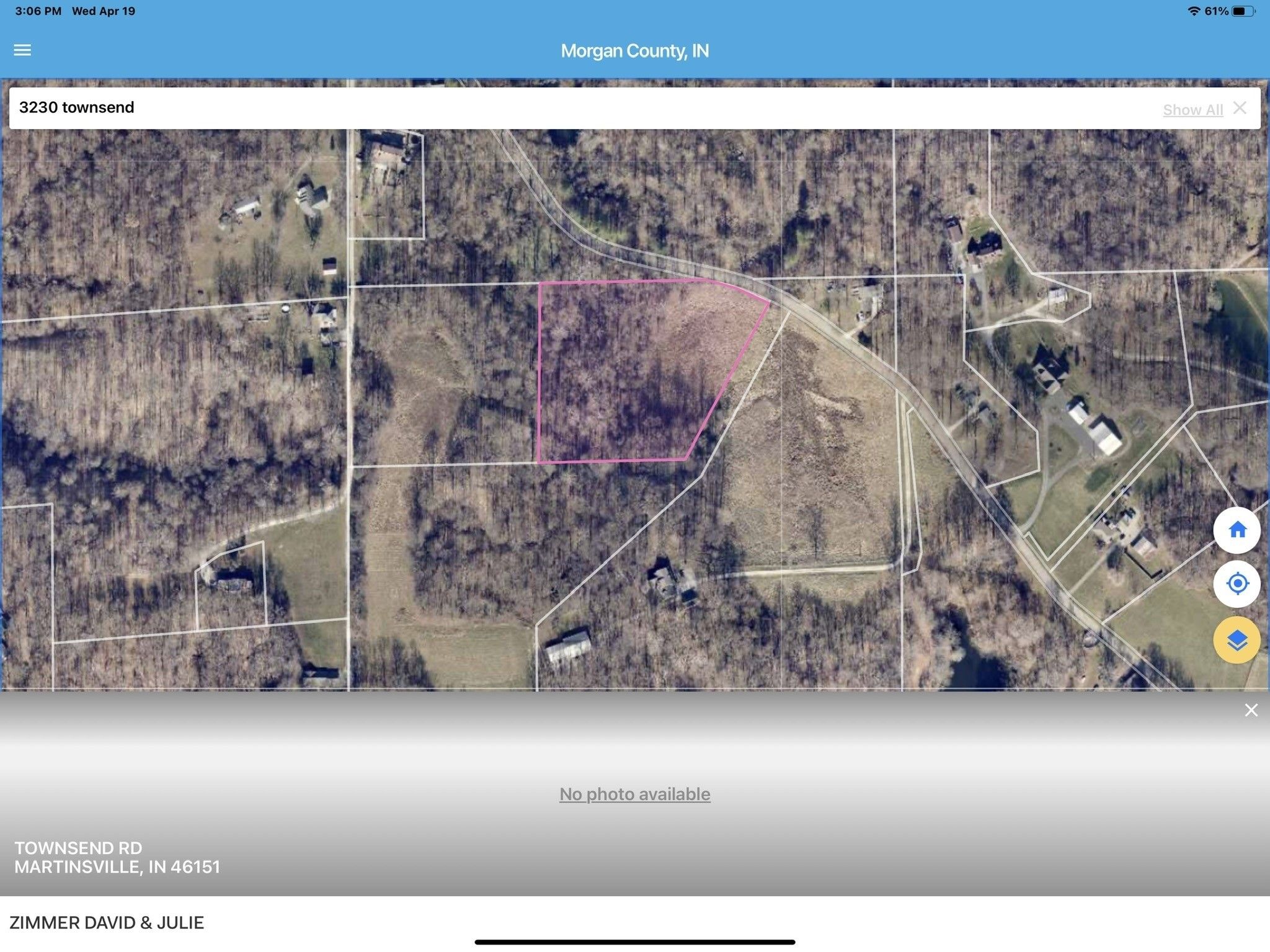 5 acres in County, Indiana
