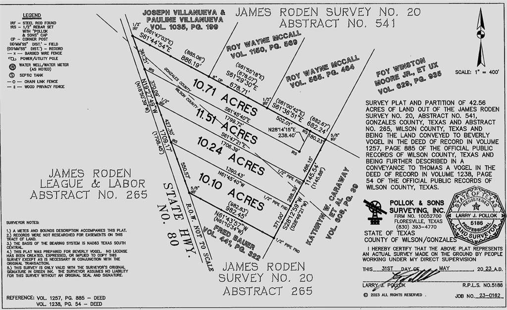 10.24 acres in Gonzales County, Texas