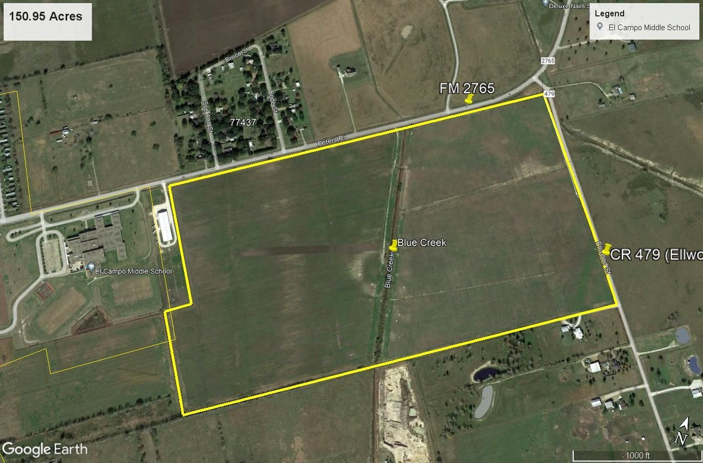 150.95 acres in Wharton County, Texas