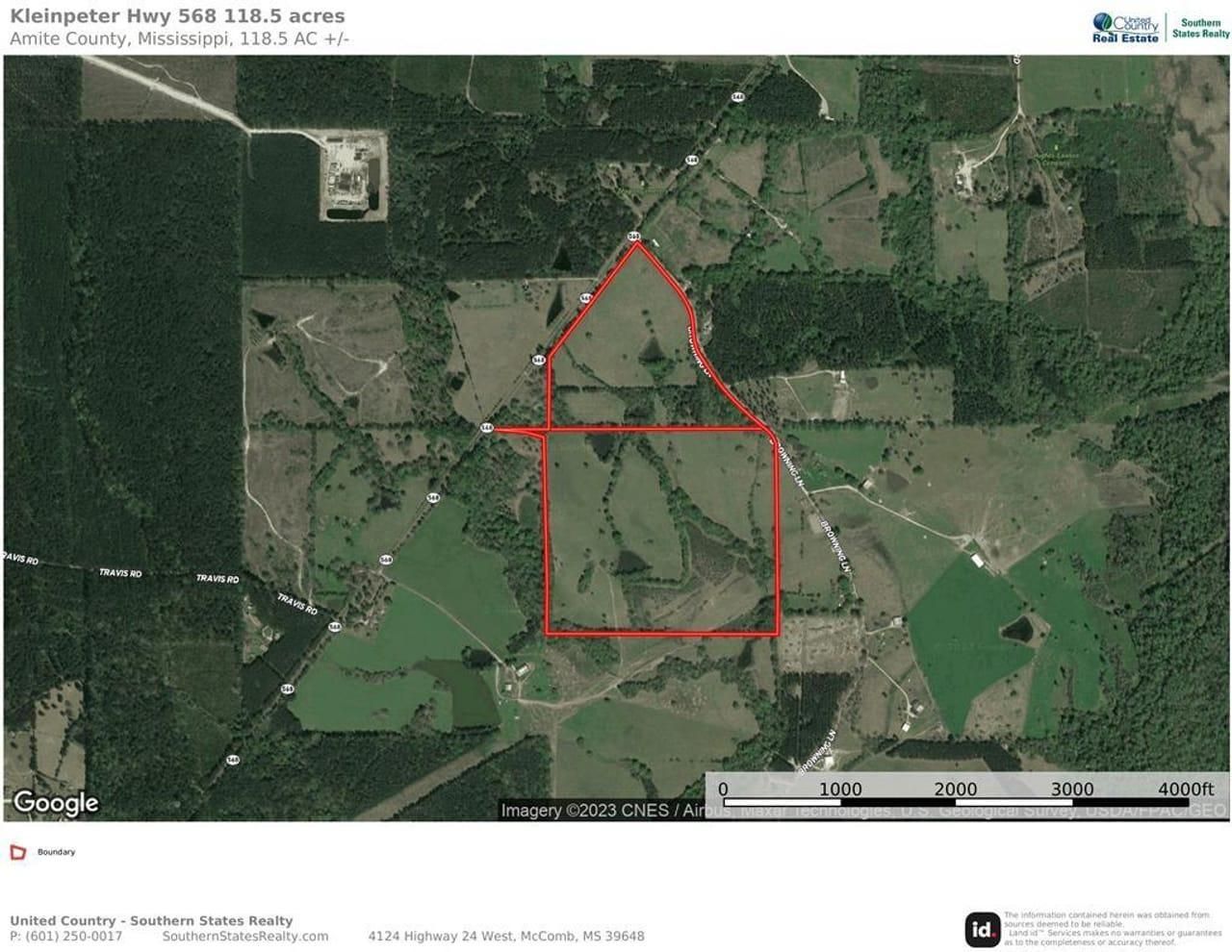 118.5 acres in Amite County, Mississippi